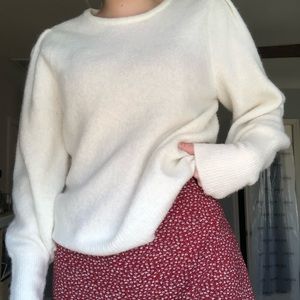 cream sweater